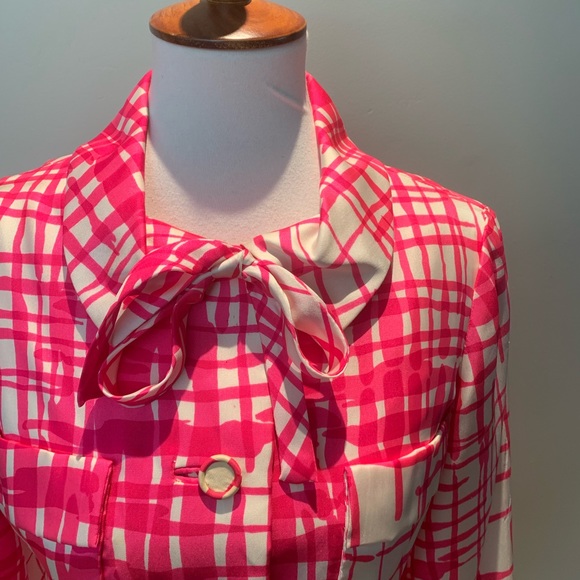 Pink and white vintage blouse - Picture 3 of 6